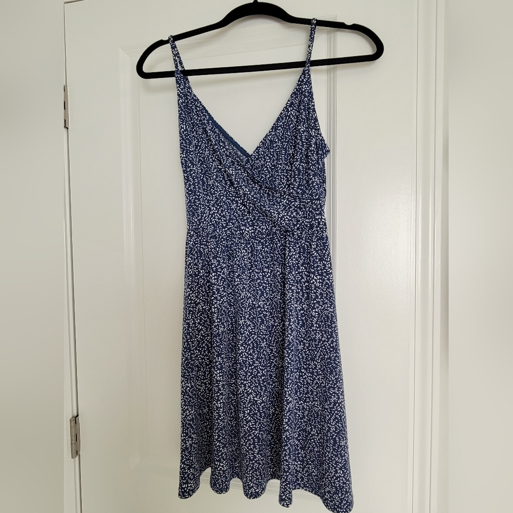 Kaileigh Blue and White Floral Maxi Dress